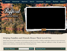 Tablet Screenshot of paffordfuneralhome.com